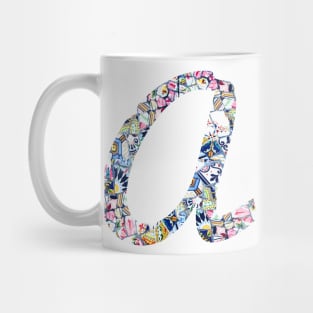 Gaudi Mosaic Letter A Mug